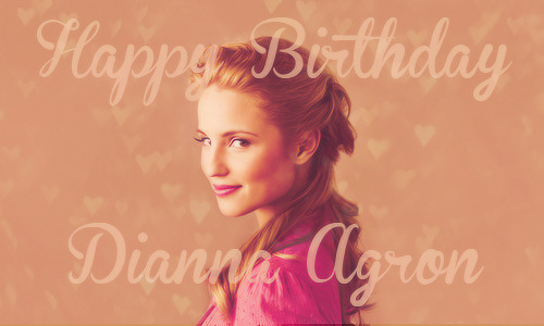 lionquinn:  26 years ago an angel has fallen on earth, her name is Dianna Elise Agron. Happy Birthday lady Di! 