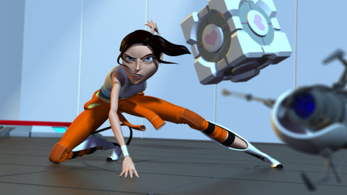 raenyras:  mellydash:  lightfootthelonewanderer:  thattallbritishdroid:  whatthechell:  Didja hear? DeviantART user alexzemke, also known as Alex Zemke — former animator for both Uncharted 2 and 3 — is working on a Pixar-style, Portal-themed, animated