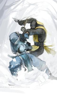 joshuaxmichaels:  Mortal Kombat: Legacy, Scorpion vs. Sub-Zero fan art. 