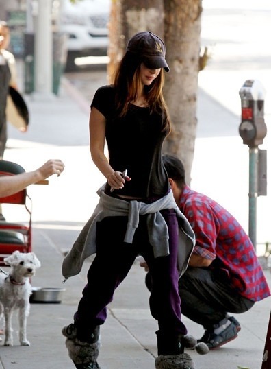 Megan Fox and spotted leaving Little Dom’s restaurant in Los Feliz (April 20th).