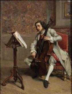 monsieurleprince:  Victor Joseph Chavet (1822-1906) - The cello player 