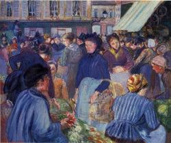 oilpaintinggallery:  The Market at Gisors