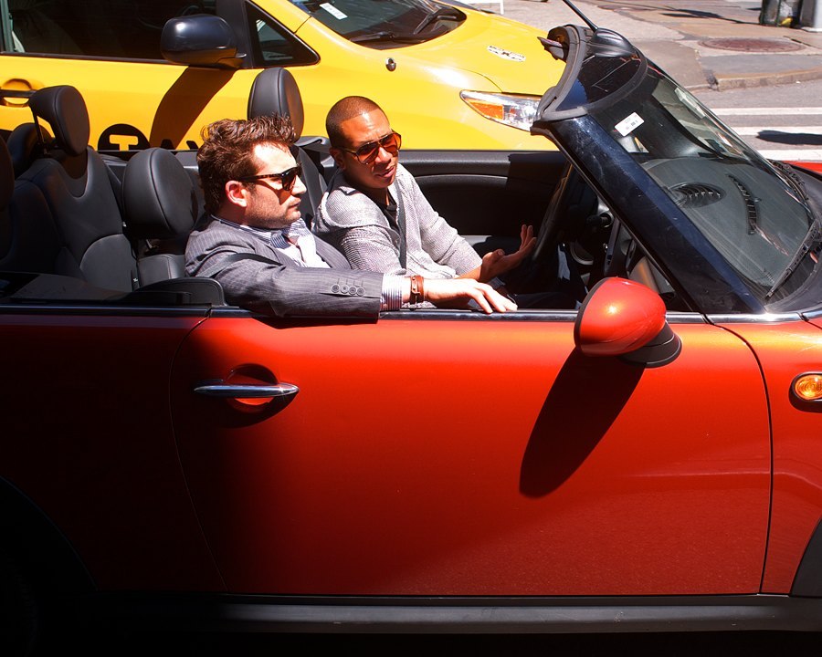 Hot Day, Cool Dudes
Just something about the color of that car…