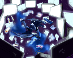 royalcanterlotvoice:  Gamer Luna by *atryl