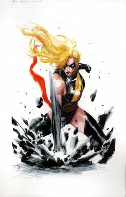 comic-books:  Mrs. Marvel painting by Gabriele