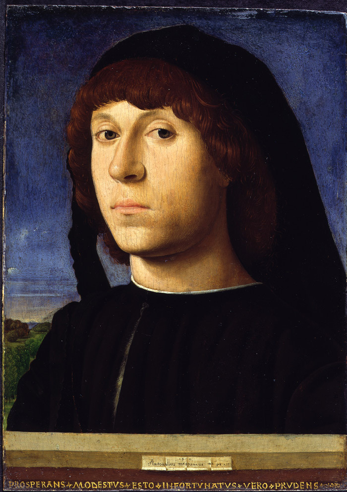 theories-of:  Antonello da Messina-Portrait of a Young Man, c 1478 