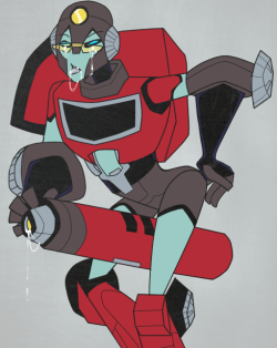 calibrashuns:   calibrashuns:  Did you have to aim for my glasses Wheeljack?  Finished Perceptor for Grotesqu-e 