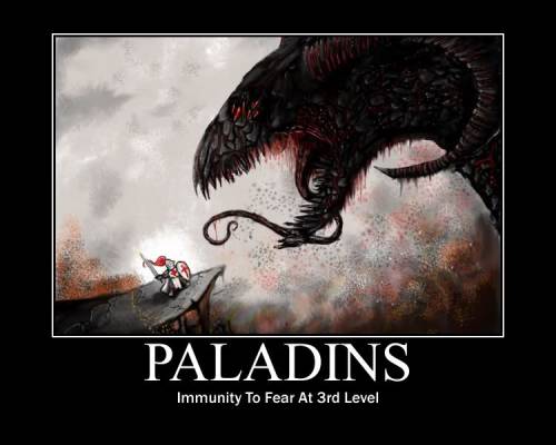 ddemotivators: Paladins posted by Volos