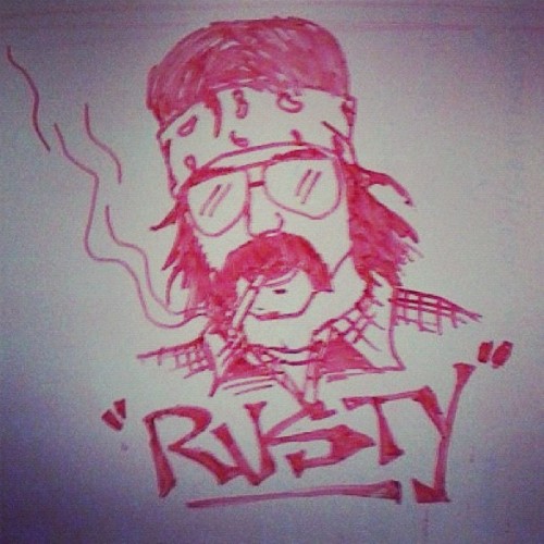 My name is Rusty, my truck is dusty, if you want me to go down you better not be……..! (Taken with instagram)