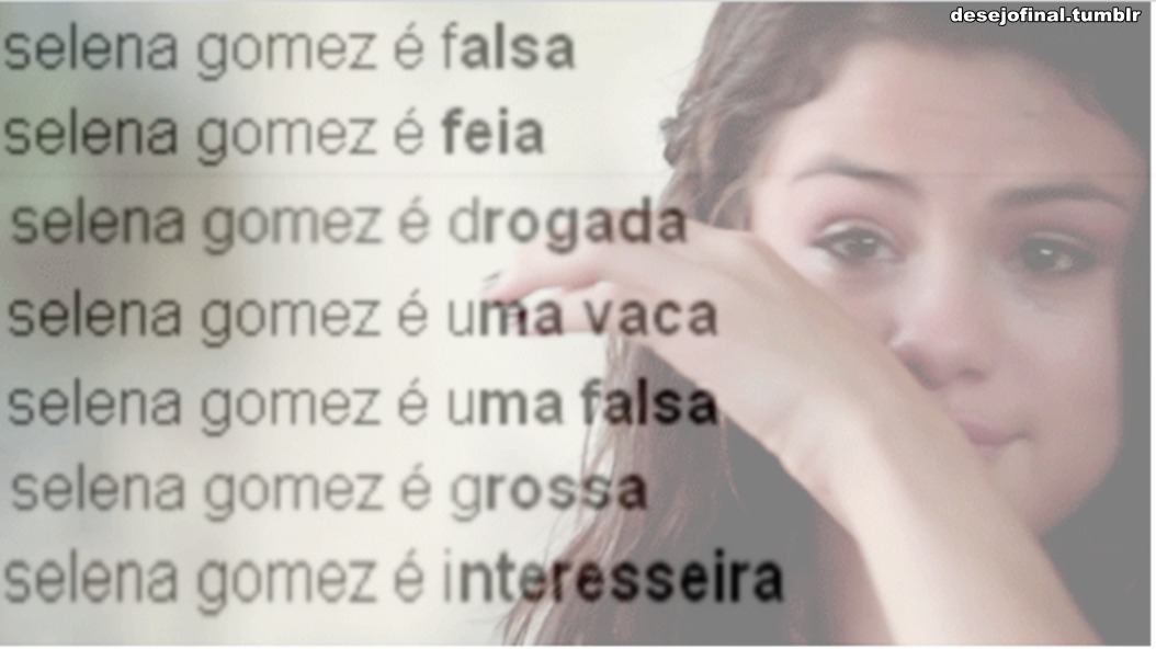  Cuidado, palavras também machucam. 