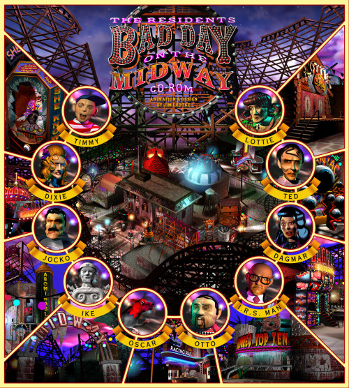 An image of The BDOTMW attraction with all of it's characters headshots and names listed