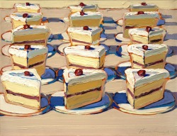 theartattacks:  Paintings by Wayne Thiebaud. 