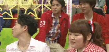 mehi85:Awww…Finally I have done it :DHere’re some cute SA gifs from Vs Arashi 2012. 04. 26.If you wo