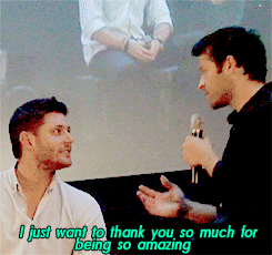 mishasteaparty:  While Jared was signing autographs, a fan told him “thank you for being so amazing”. He looked up and answered “you’re welcome” x 
