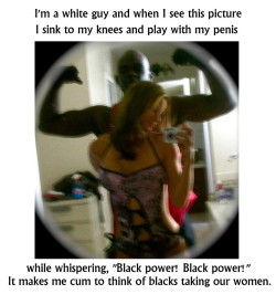 just-say-no-to-whiteboys:  mistyblack:  Truth! Good for you, white guy.  Keep cuming.  Yeah, I know the feeling. The only porn that works for me is IR, that is White Women with BBC! 