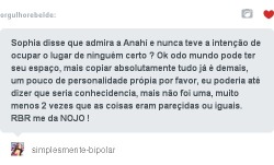 Orgulhorebeldes:   Vixe… A Pessoa Que Respondeu Isso, Tem Meu Respeito.  A Je É