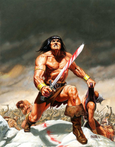 Conan Barbarian Illustration: Photo