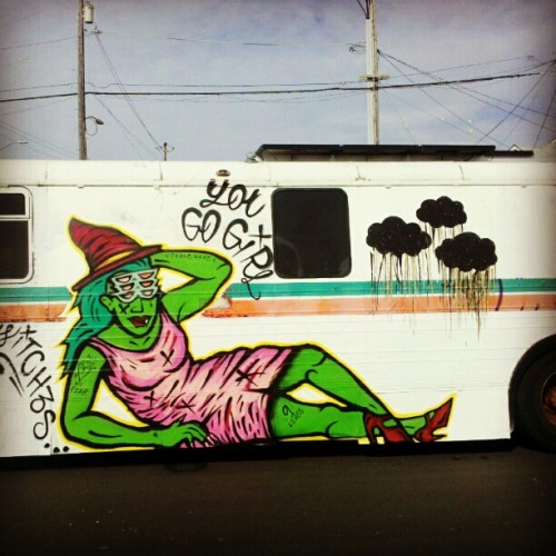 endlesscanvas:  YOU GO GIRL Graffiti - Oakland, CA (Taken with instagram)