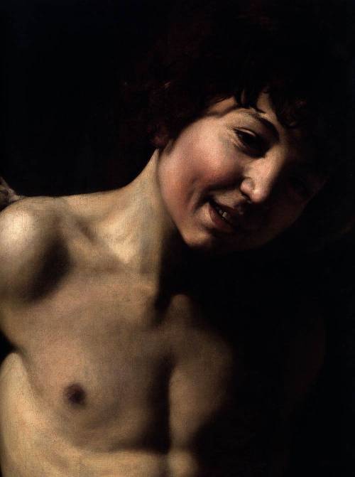 XXX beautythatsaves: Amor Victorious (detail)1602-03Oil photo