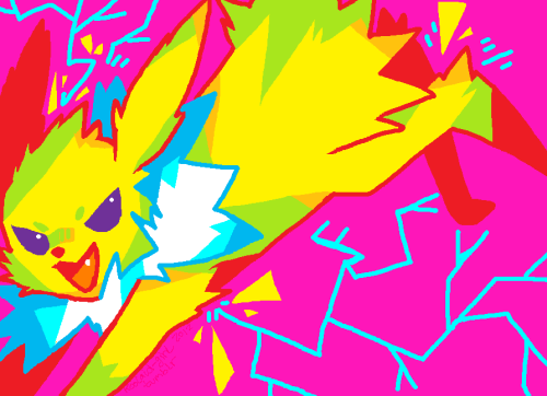 koolaid-girl:  Can’t draw today…so Pokemon lol Ms paint 