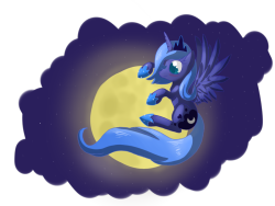 fanmlp:  Princess Luna by ~Tomat-in-Cup