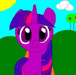 Not wanting to forget my roots, I decided to try and draw quick pone with my mouse in MSPaint. This came out.