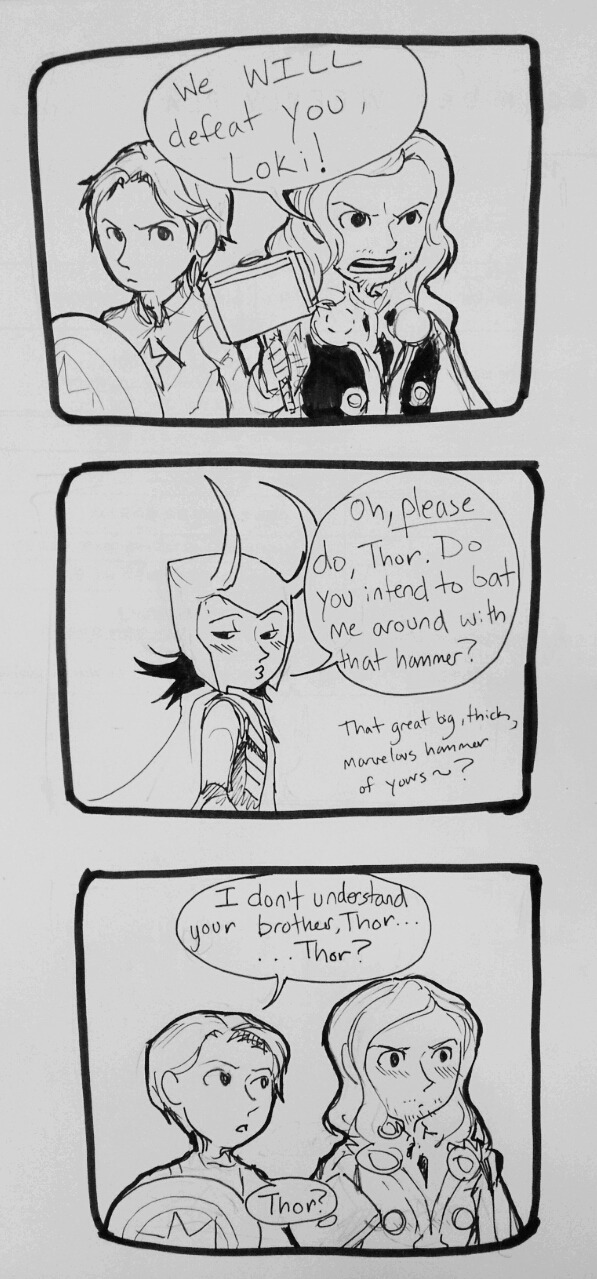 thorloki comic. cant stop wont stop.