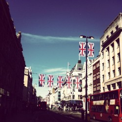 topman:  Oxford Street flying flags for Diamond Jubillee #London (Taken with instagram) 