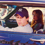 1amorpararecordar:  ~ Miley Cyrus and Nick Jonas lunch 2009