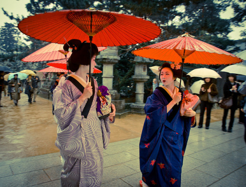 Geisha at plum blossom festival on Flickr.Satoyuki and Katsuru at the baikasai (plum blossom festiva