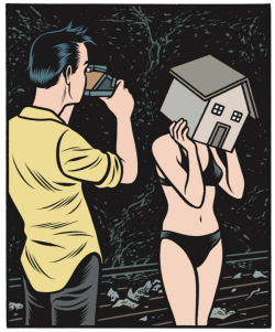 pantheonbooks:  A sneak peek at The Hive, the sequel to Charles Burns’ X’ed Out, coming from Pantheon in October! 