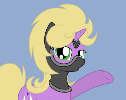 The first incarnation of my… uhg… ’Ponysona’, Faceless NiggerFaggot Jr. (Junior or JAY-ARR for short). The story behind this pone is that they’re a mask/costume designer from Fillydelphia. This pone has an odd quirk; they&r