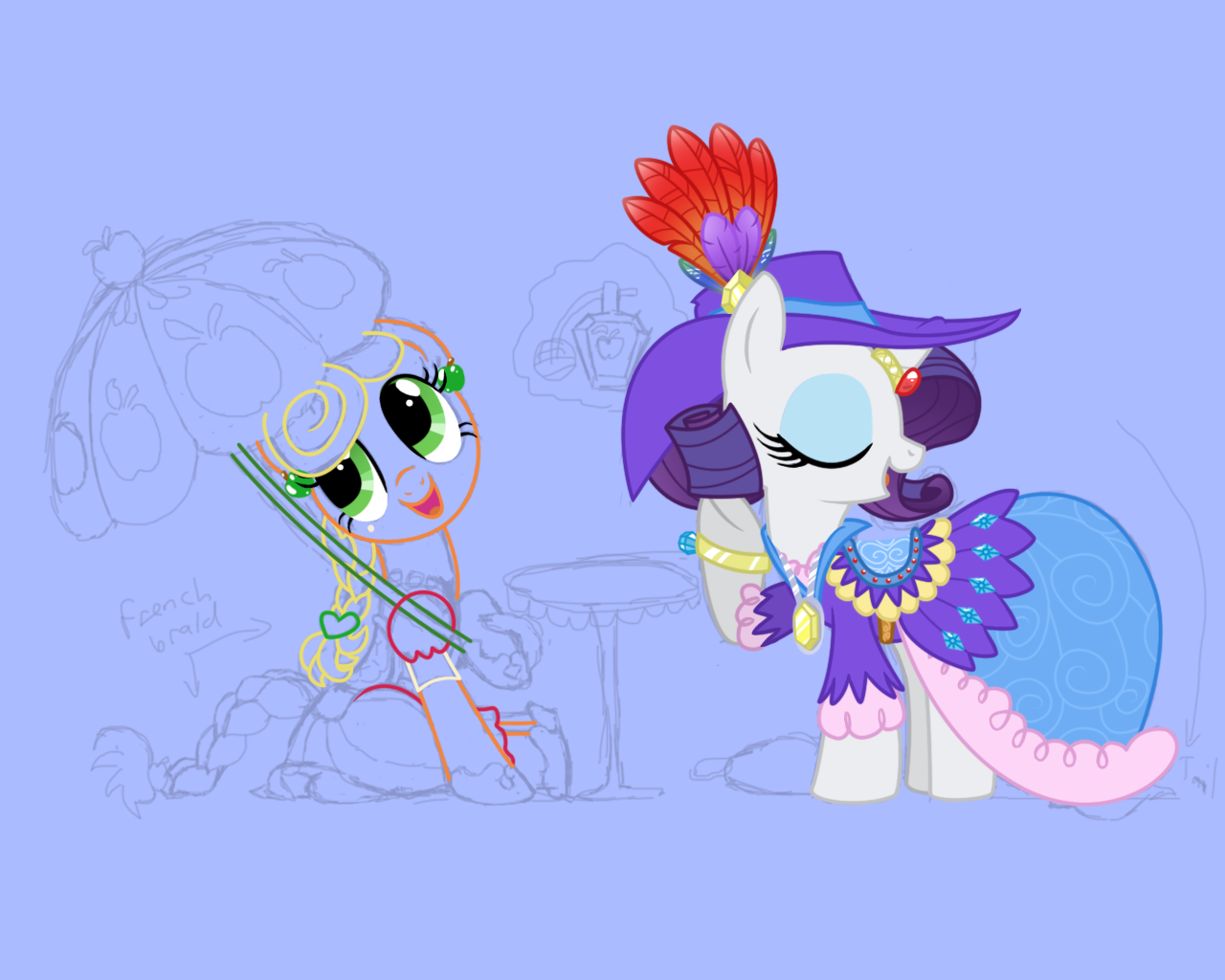 A very good request I got, once again, from MLPG. I had the most fun designing Rarity&rsquo;s