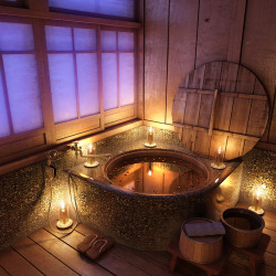 darbyxxxrose:  crankyoldbastard:  make-the-clock-reverse:  Beautiful Bath   I seriously need to have a bath like this!  me too!!! who wants to take a bath with me in this tub?  ME!