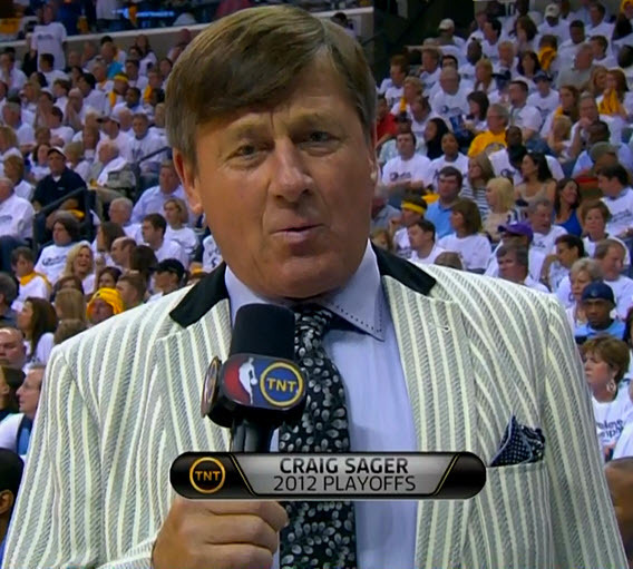 5/2/2012 - Clippers @ Grizzlies
Craig Sager 1st quarter sideline report (close-up)