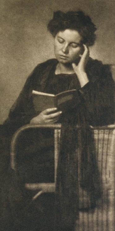 Unidentified Woman Reading a Book (circa 1910). Heinrich Feistel, Germany. Photogravure, an int