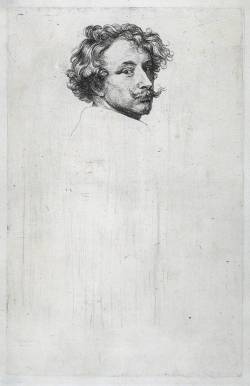 drawingdetail:  Anthony van Dyck, Self portrait,