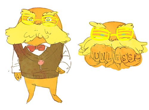 barleytea: party rock once-ler and lorax nO REGRETS ok mayb a little sobs into clenched fists