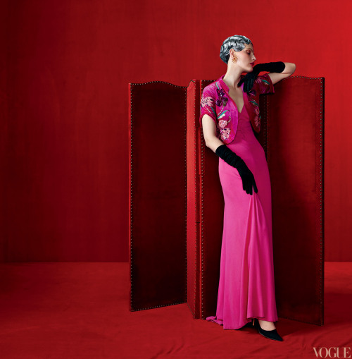 Vogue May 2012 - Talk to Her by Steven Meisel Model: Guinevere van Seenus