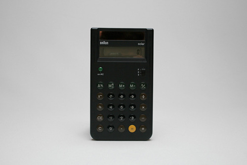 Dieter Rams, D. Lubs, Braun ETS 77 calculator, 1987