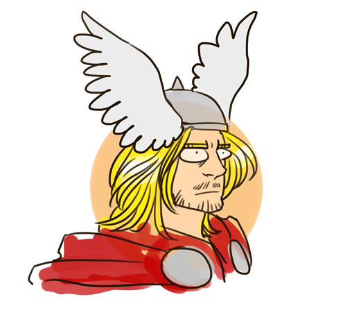 hollyoakhill:  why Thor didn’t bring his helmet to the avengers i guess. 
