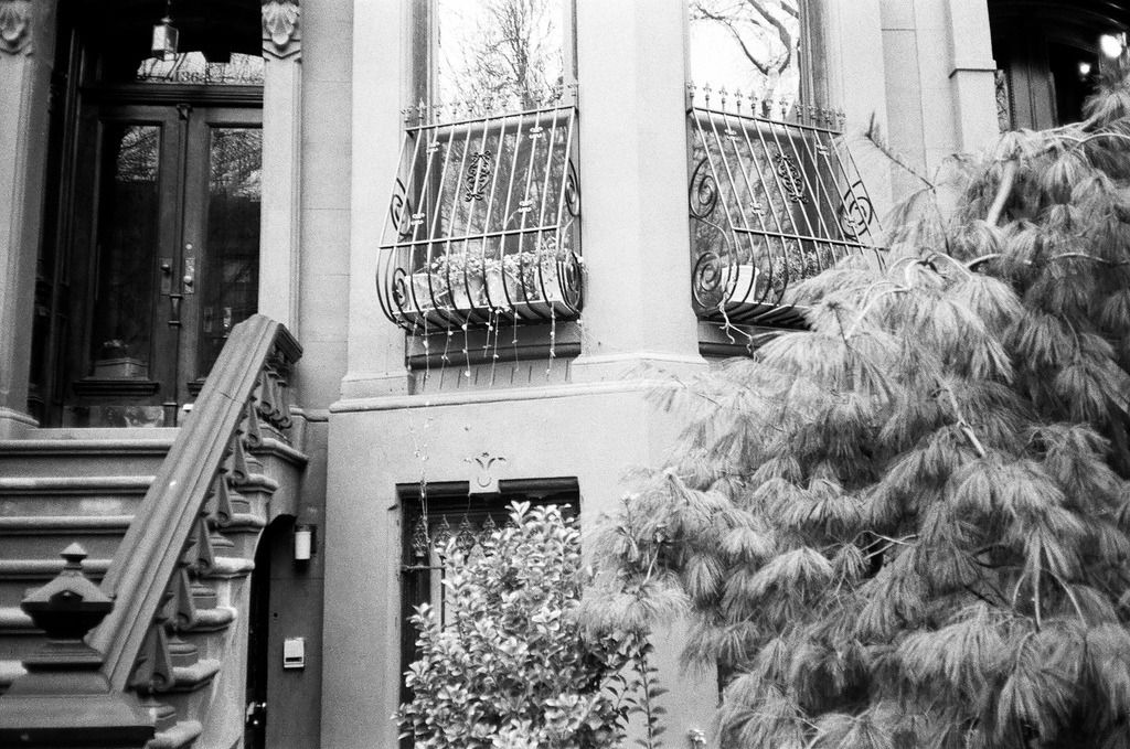 joelzimmer:  Brownstones Olympus XA | T-Max 400 Park Slope, Brooklyn, NY 