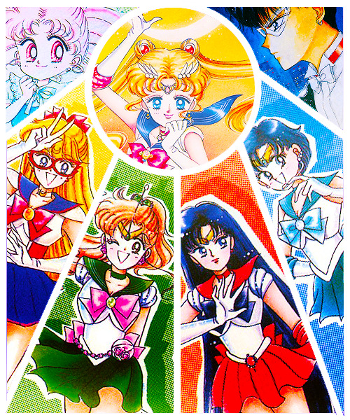 kawaiigraphix:  Sailor Senshi + Tuxedo Kamen 