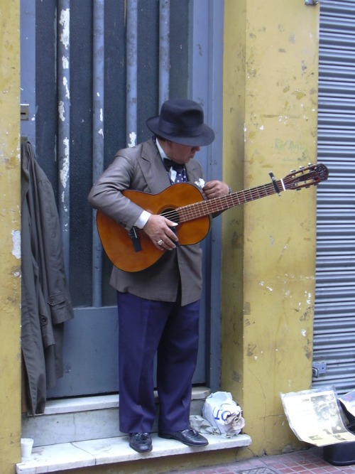 Tango guitarist&hellip;getting ready for a solo jam, Buenos Aires, Argentina Source: Zacapatista