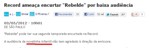 seliganapreguica:  Reação dos fãs de “Rebeldes”  Minha reação: VAI NA PAZ DO SENHOR JESUS!  