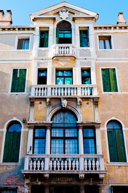 ysvoice:  | ♕ |  Venetian Balconies  | by © Adrian Langtry 