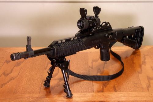 gunrunnerhell:Custom Hi-Point 995TS (A 9mm carbine that is a popular range gun and affordable to buy