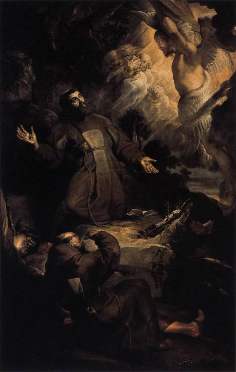 celista: The Stigmatization of St Francis by Peter Paul Rubens, 1616