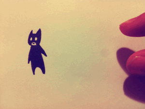 batmansbunny’s GIF - My attempts to capture Batman were pointless for I am no match against his ninja skills… on We Heart It. http://weheartit.com/entry/27824272