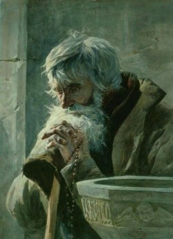 christianitas:  Praying Old Man, Julian Fałat.